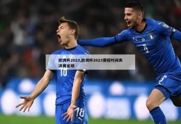 欧洲杯2023,欧洲杯2023赛程时间表决赛足球