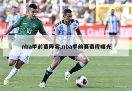 nba季前赛阵容,nba季前赛赛程曝光