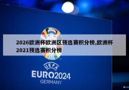 2026欧洲杯欧洲区预选赛积分榜,欧洲杯2021预选赛积分榜