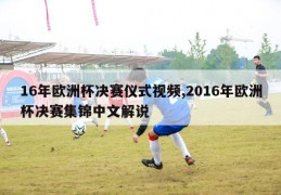 16年欧洲杯决赛仪式视频,2016年欧洲杯决赛集锦中文解说