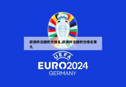 欧洲杯法国积分排名,欧洲杯法国积分排名第几